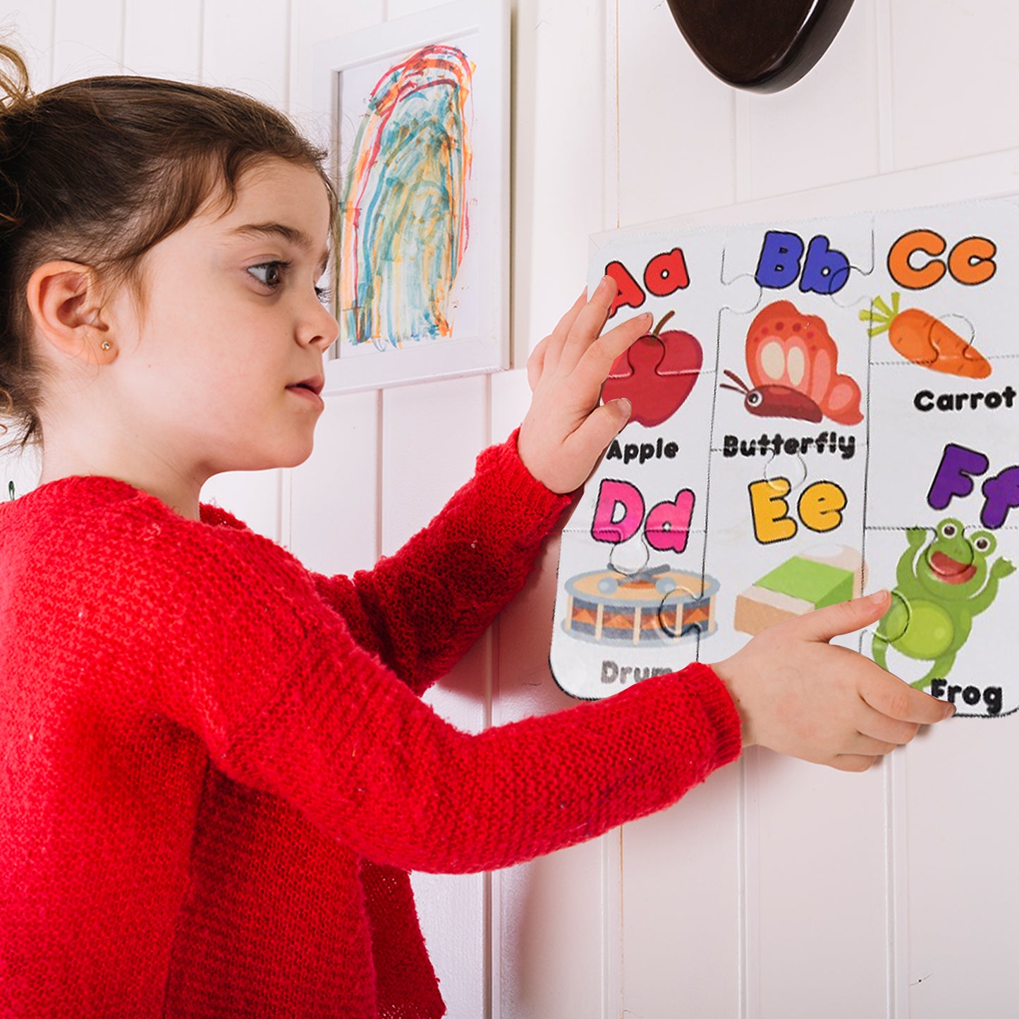 Learning Abcd Jigasaw Toy Puzzle For Children (4 Puzzles Pack)