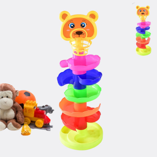 5 Layer Ball Drop And Roll Swirling Tower Educational Toy (1 Pc)